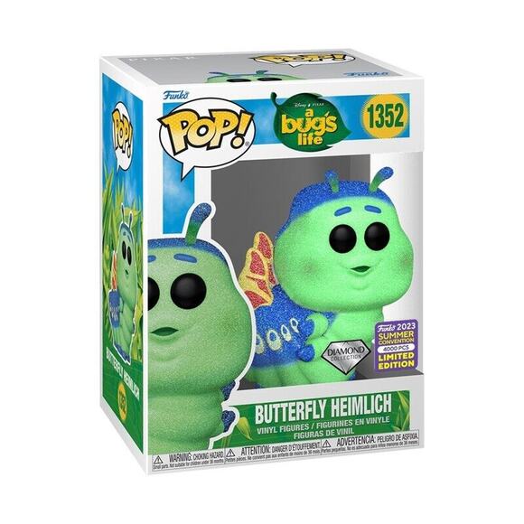 Funko Pop! SDCC Limited Edition Heimlich and Bag Bundle Disney A Bug's Life - Picture 9 of 9